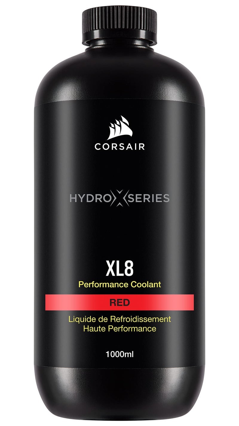 CORSAIR Hydro X Series, XL8, Performance Coolant, 1L, Translucent Red - Image 1